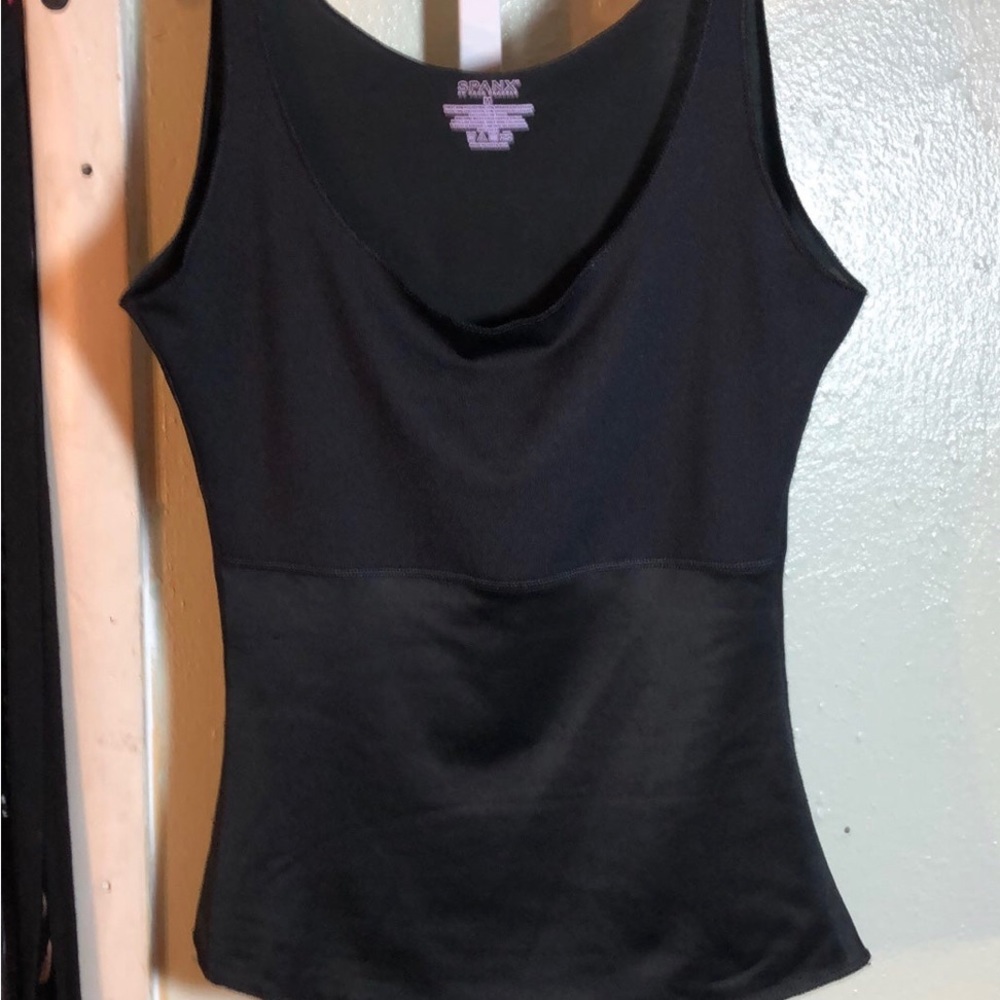 Spanx Black Tank Compression Top Medium